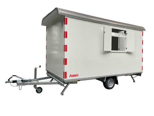 Anssems PKW Anhänger Bauwagen 1400 kg, Mittags-/Tagungsraum 2,92 x 1,88 x 2,11 m