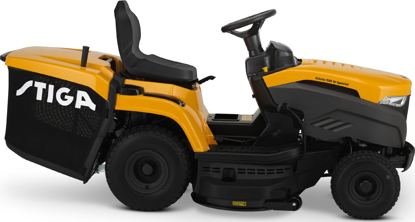 Stiga Rasentraktor Estate 598 W Special HONDA – Winterpaket mit Schneeschild und Schneeketten