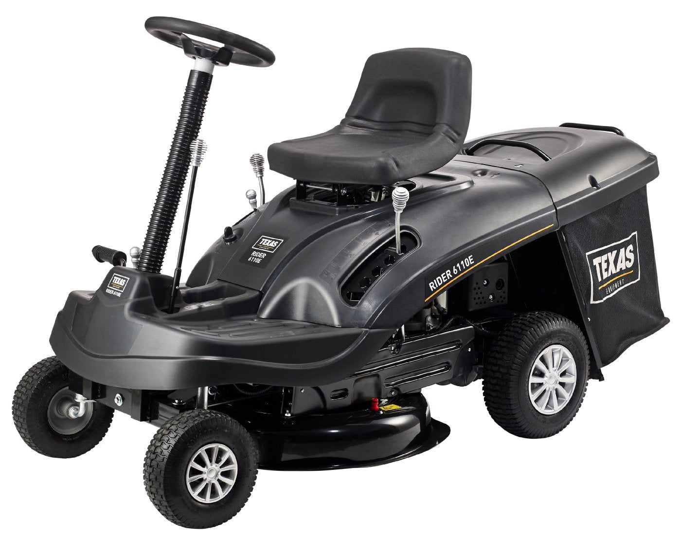 Texas Rider 6110E Black Series – Aufsitzmäher mit Fangkorb (Modell 2025)